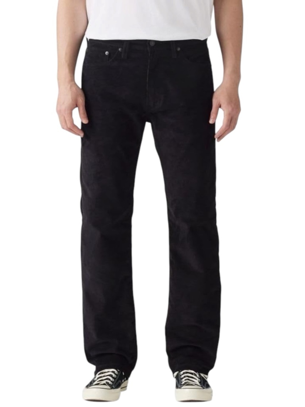 Levi's 505 Regular Fit Faded Black Straight Leg Jeans (32x29)